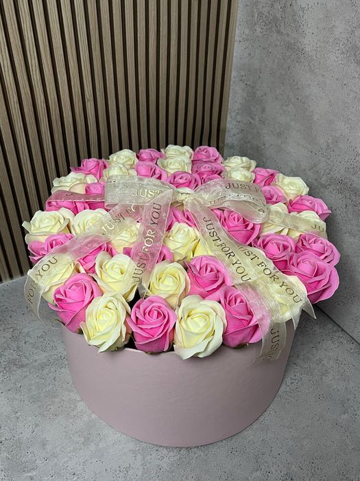Букет из мыльных роз, мильні букети, 101 роза
