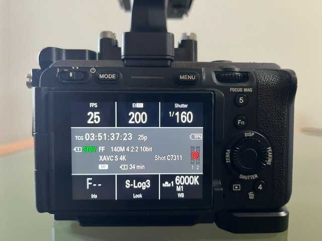 Sony FX30 + XLR-H1 + Cage NEEWER + Bateria + Caixa — Como Nova