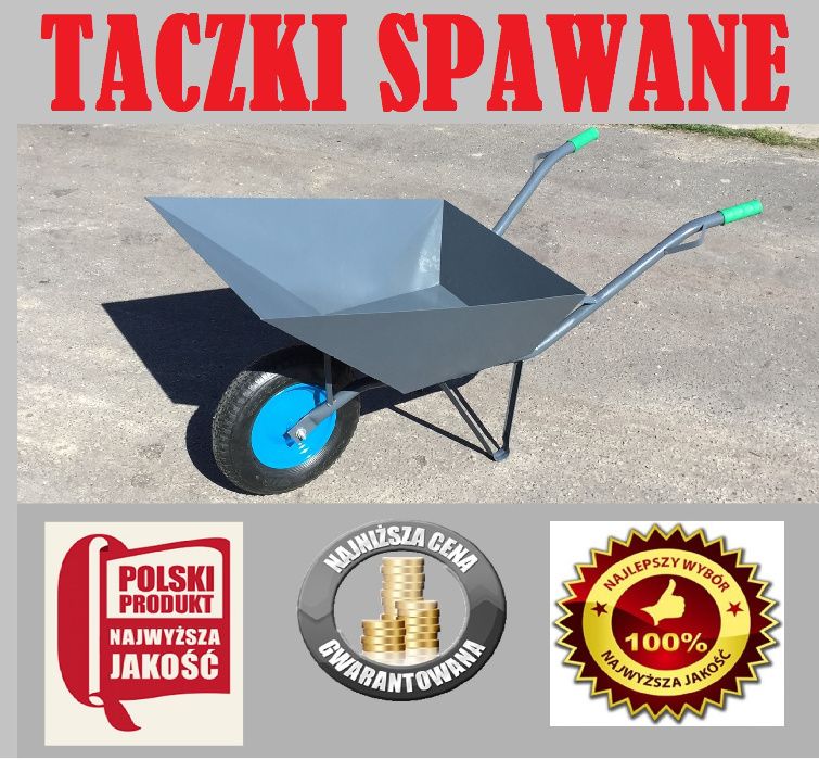 Taczka Spawana Solidna Budowlana Ogrodowa 1mm,1,5mm,2mm