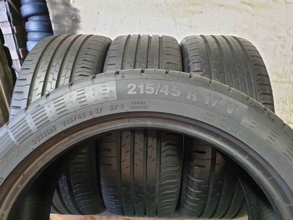 Cztery Opony letnie 215/45R17 7,8mm Continental ContiEcoContact 5