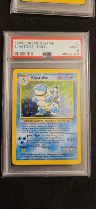 Graded Slabs PSA 9 Blastoise e Venusaur Holo Base Set