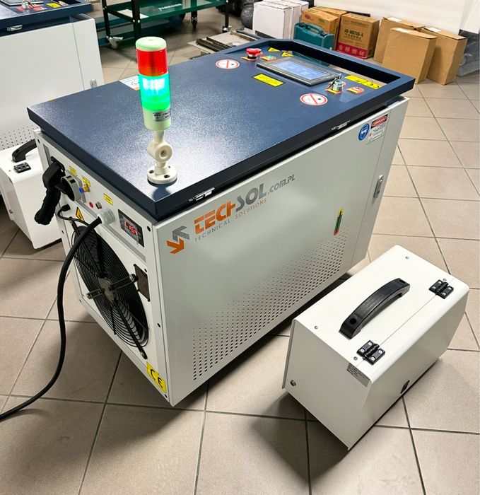 NOWA 4w1 SPAWARKA LASEROWA FIBER 2000W TECHSOL spawanie, cięcie, 230V