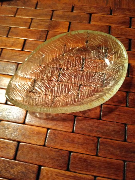 Stara śledziówka mała jodełka Drost Huta szkła Ząbkowice