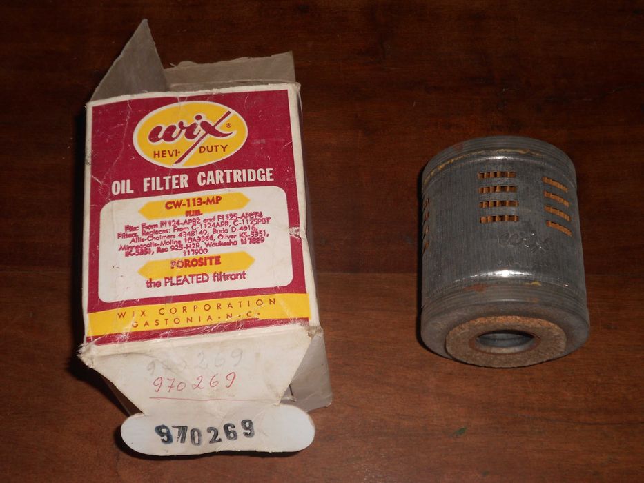 Filtro oleo antigo vintage Wix CW-113-MP