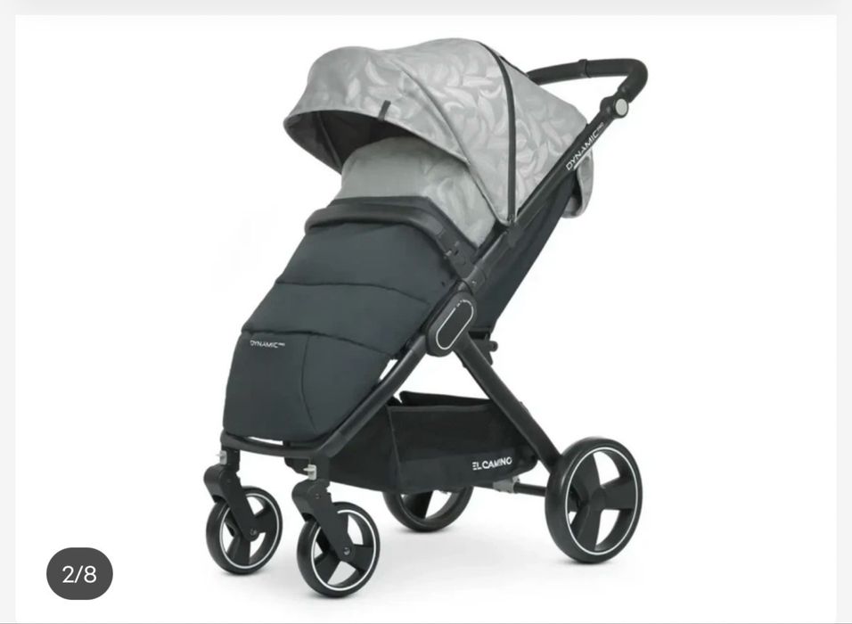 Коляска дитяча El Camino ME 1053B DYNAMIC PRO Special Light Gray