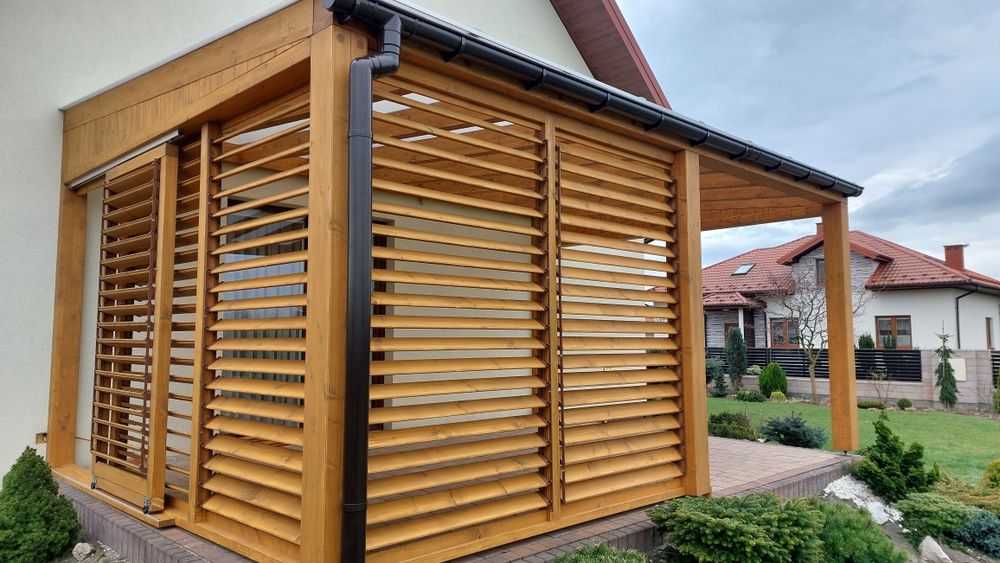Pergola tarasowa. . Zadadzenie.Taras.