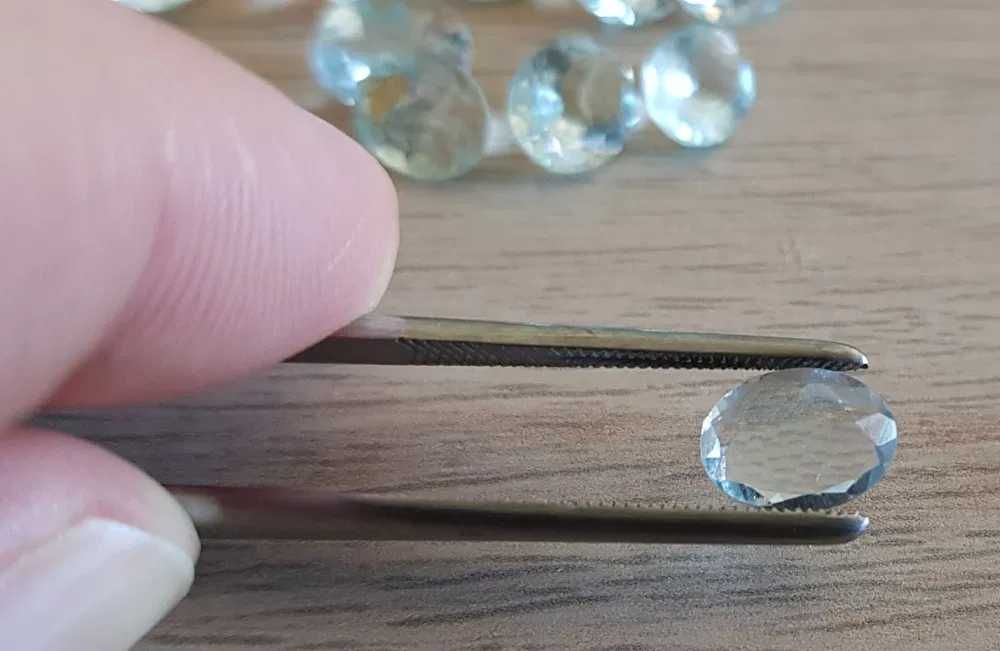 Pedra Natural Semi Precioso Lapidado Aquamarine 1.20 kilates