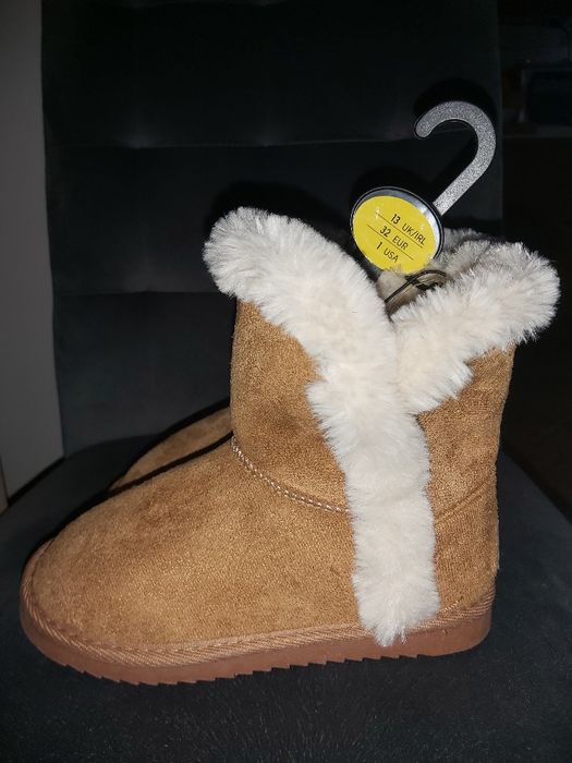 Emu dziewczęce  brązowe ocieplane 32 Primark