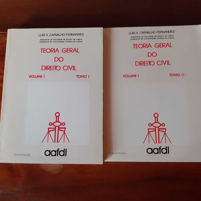 Teoria Geral Do Direito Civil Vol. I Tomo I E II  Luis A.C. Fernandes