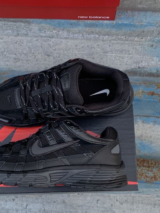 Кросівки Nike P-6000 Black р.36-38 — чорні Найк П6000 на кожен день | унісекс | ретро стиль