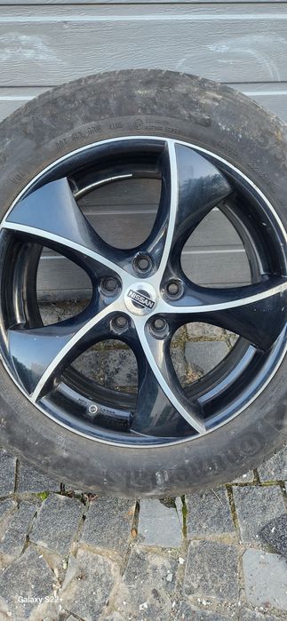 Продам титанові диски + шини, R18, розболтовка  5*114.3