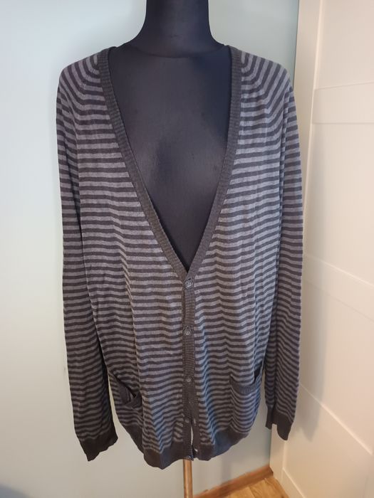 Męski kardigan w paski rozmiar xl