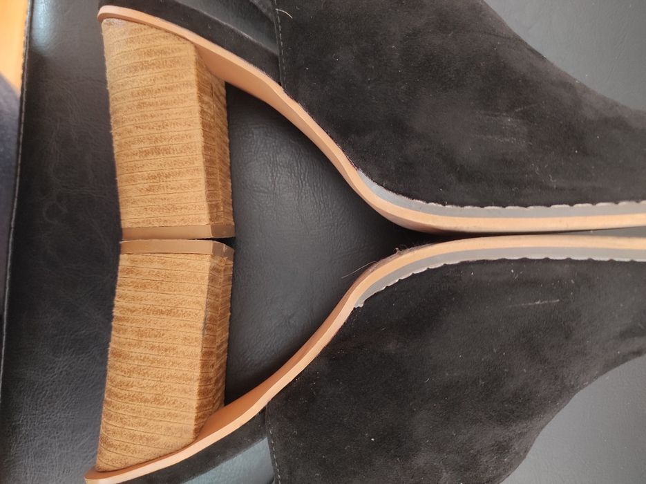 Sandały damskie czarne rozmiar 39 Casu