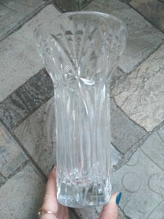 Ваза вазы хрустальная и керамическая