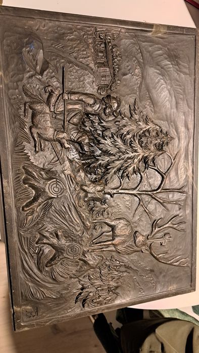 Płaskorzeźba  brąz/mosiądz