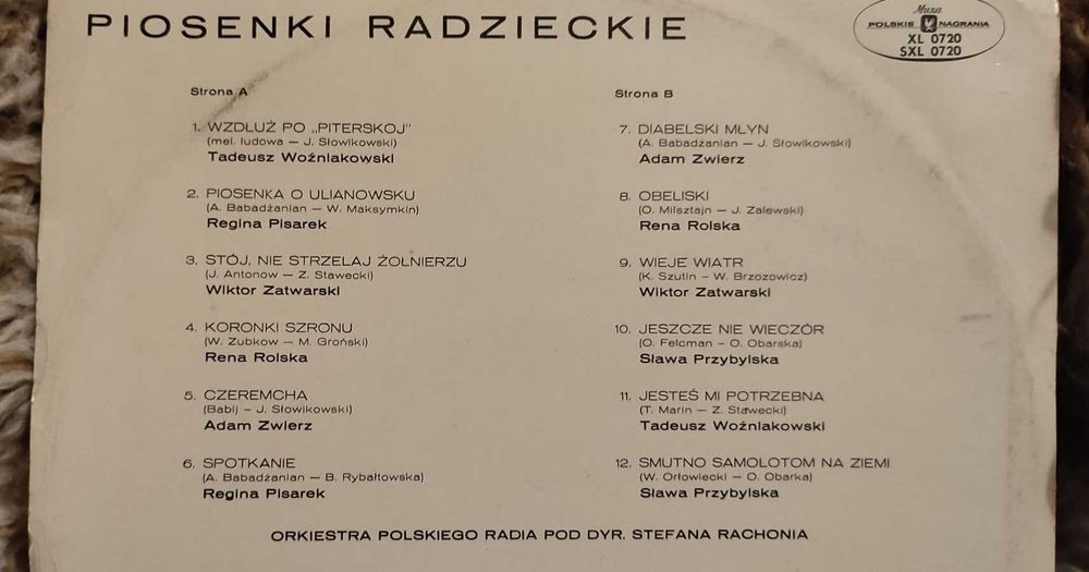 Orkiestra Polskiego Radia – Piosenki Radzieckie- winyl