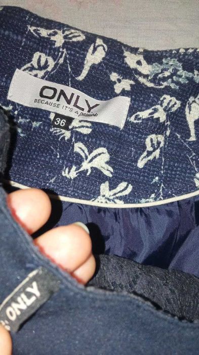 Нарядний костюм двойка  платье и пиджак накидка жакет Only темно-синее