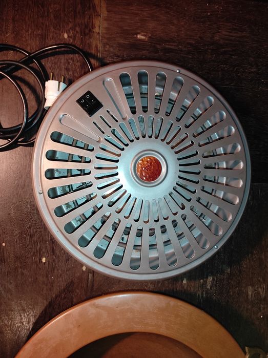 Braseiro em cobre, com pegas em bronze + braseiro eléctrica.