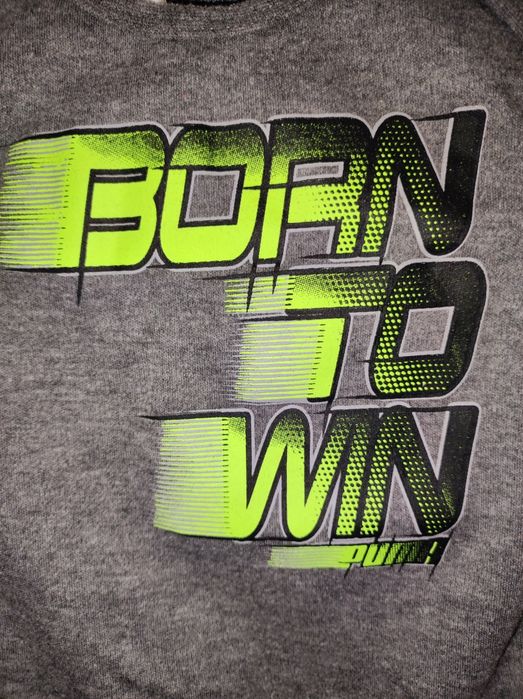 Nowe body Puma Born To Win rozmiar 62 szaro-żółte