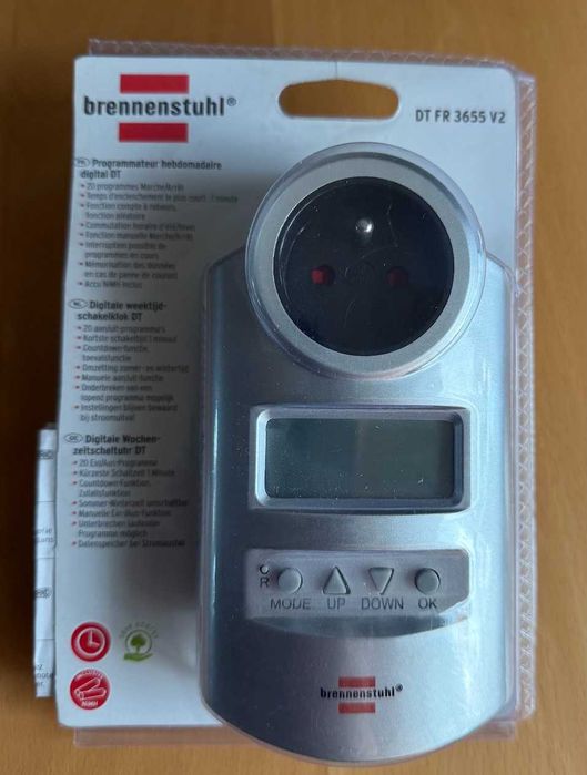 Elektroniczny timer / programator czasowy LCD 3500W Brennenstuhl