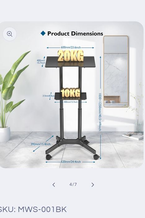 Mesa de Trabalho Móvel BONTEC (Novo em Caixa