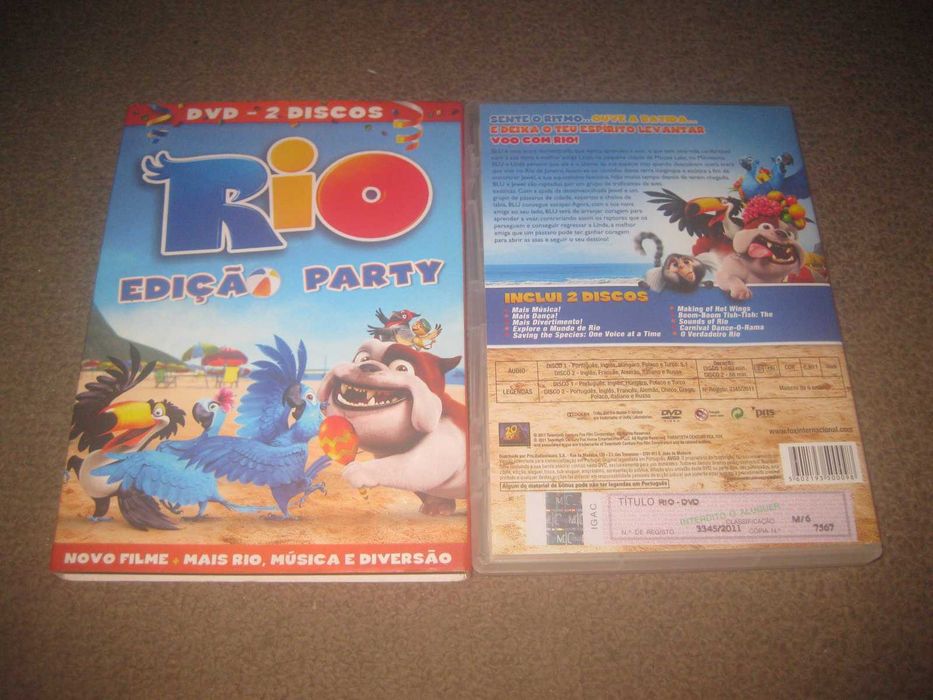 DVD "Rio" numa Edição Especial com 2 DVDs e em Slidepack!