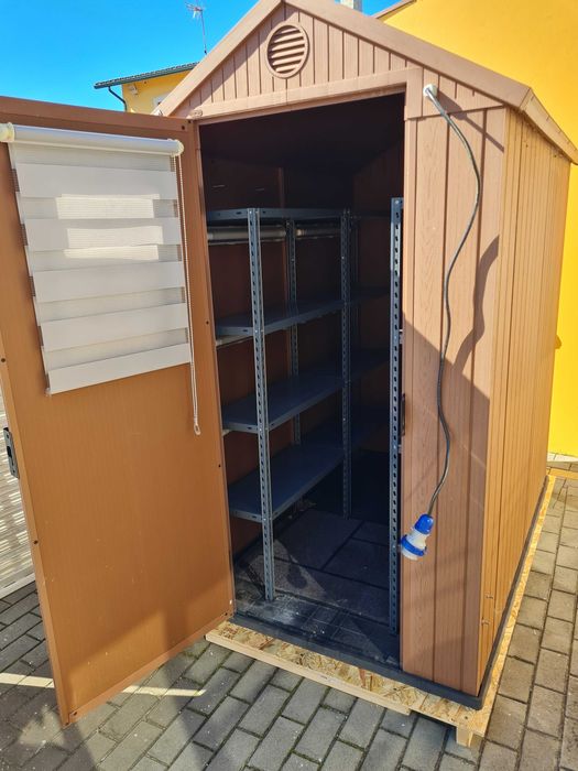 Abrigo de resina 125,8 x 184,5 x 205 - 2,2 M² Castanho Keter Darwin