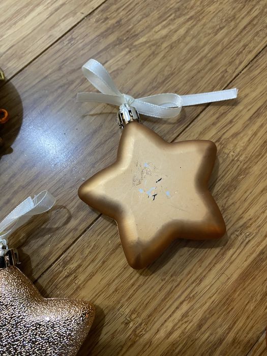 Kolorowe bombki na choinkę plastikowe ozdoby