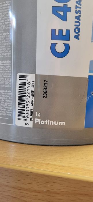 Fuga platinum 5kg nieotwarte opakowanie