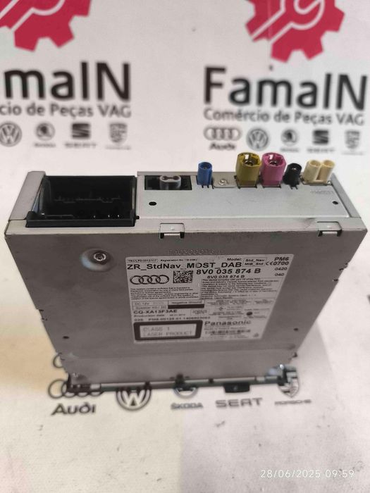 Rádio / Auto Rádio AUDI A3 S3 quattro (221 kW / 300 cv) [11.2012 - 08.2016] 8V0035874B (OEM) | CQXA13F3AE (OEM)