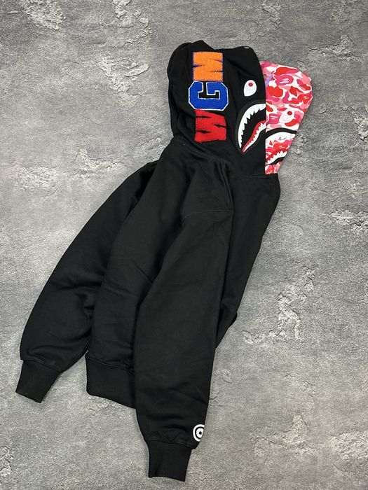 Кофта Bape Double Shark Hoodie