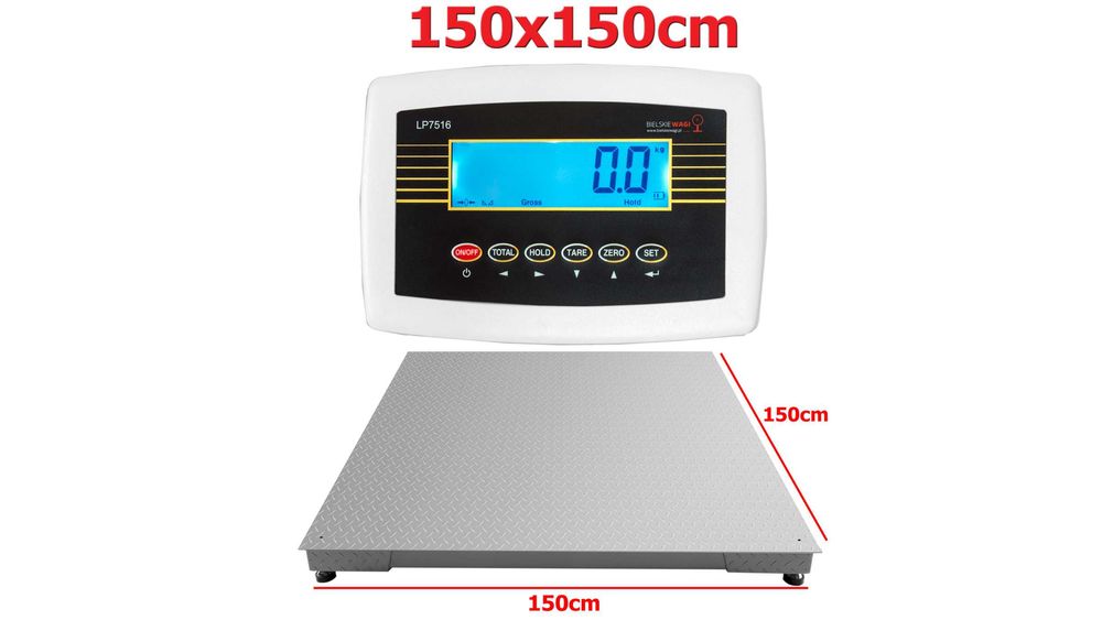 Rolnicza Waga Paletowa Platformowa 1,5x1,5 3t 5T Big Bagi Magazynowa