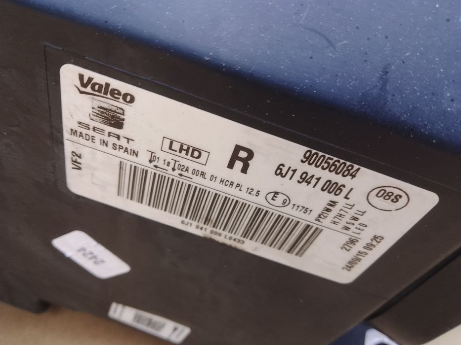 Lampa prawa seat Ibiza lift LED 6j1 Europa