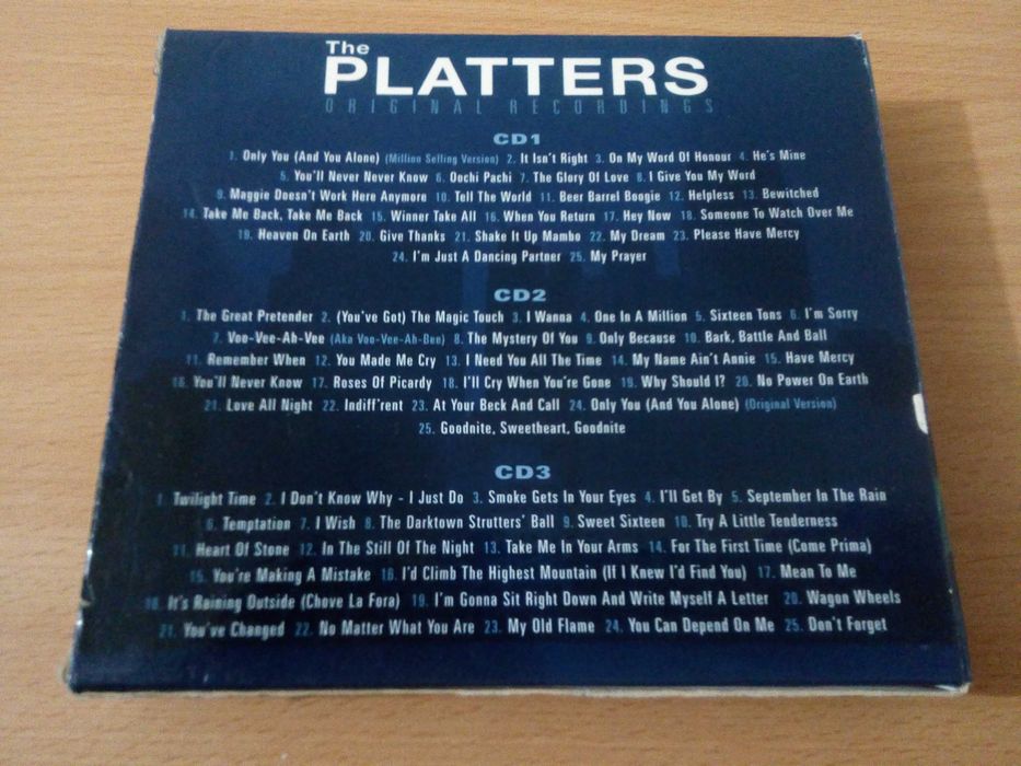 THE PLATTERS - Original Recordings 3xCD - Baixa De Preço