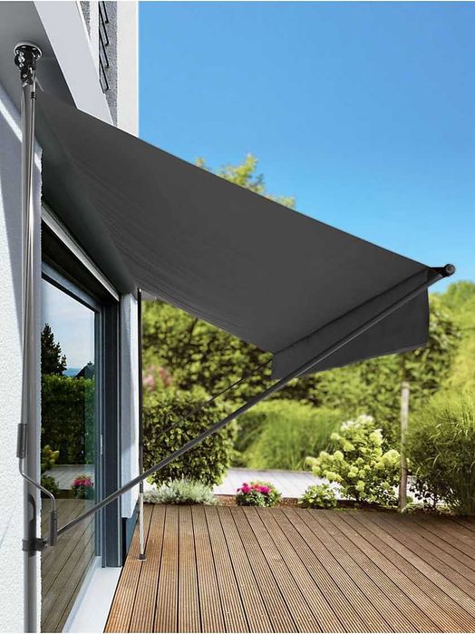 Markiza tarasowa 300 x 150 cm  Antracyt zaciskowa Livarno Home