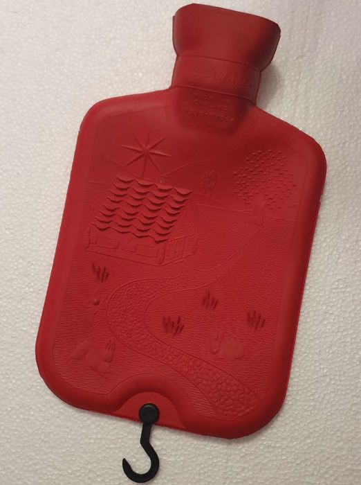 Antigo saco / bolsa infantil de água quente, marca Mandelle - England