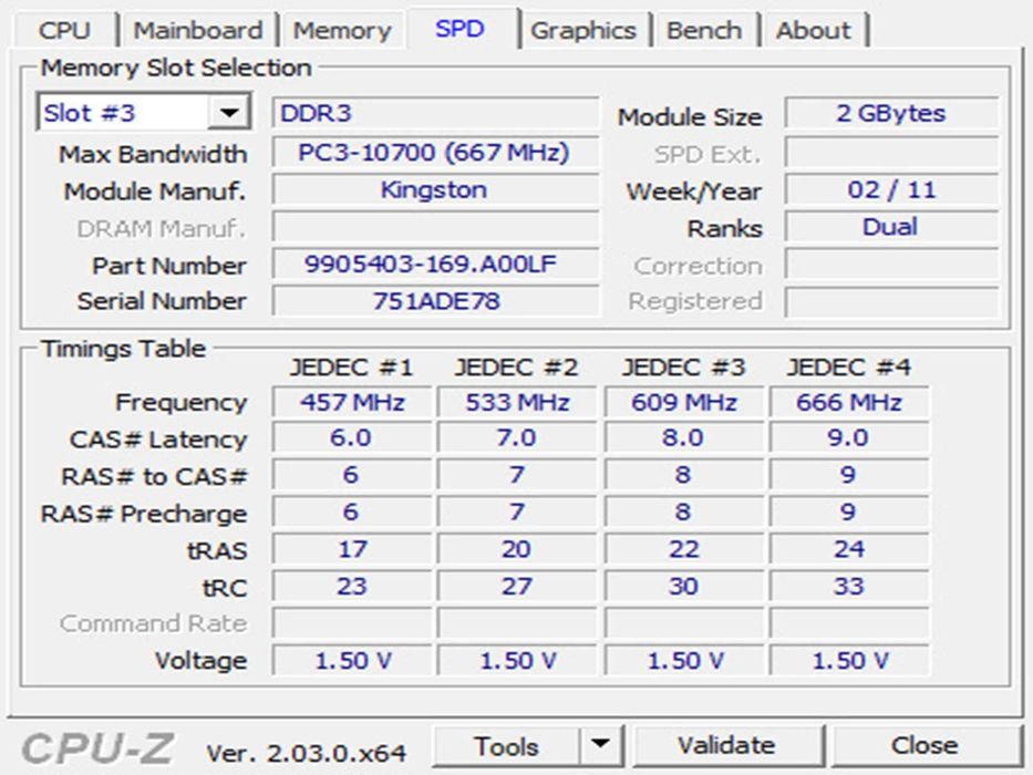 DDR3 2GB KingSton HyperX BLu 10600 -Komputer