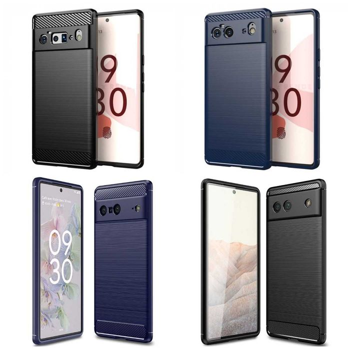 Противоударный чехол Google Pixel 6 7 8 Pro a карбон и другие модели