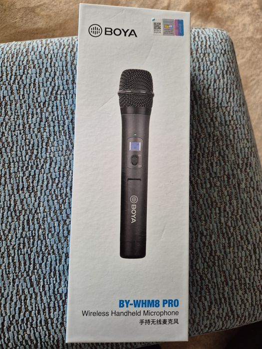 Microfone Sem Fios de Mão BOYA BY-WHM8 Pro UHF (Como Novo / Caixa Original)