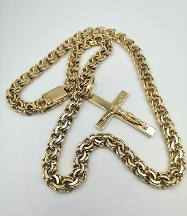 Złoty Łańcuszek Garibaldi soczewka 140g Nataliebizu