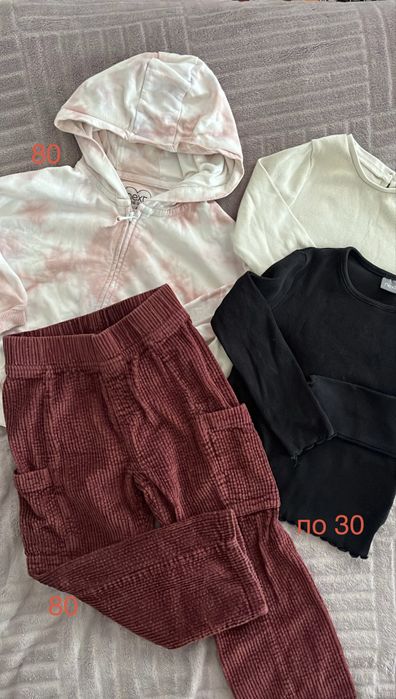 Одяг для дівчинки штани кофта майка 98-104