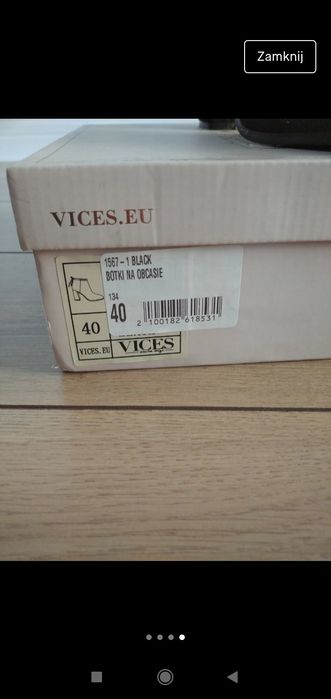 Botki czarne Vices