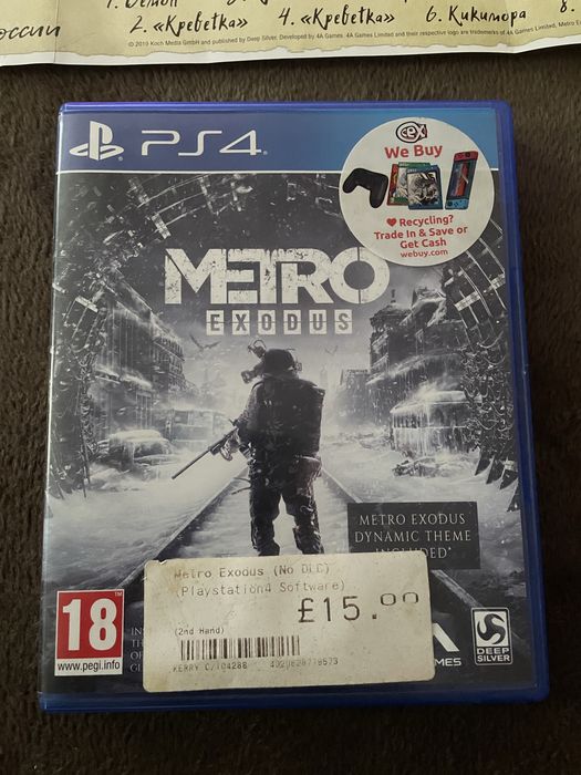Gra na ps4 Metro