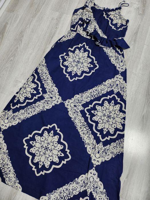 Длинное платье сарафан Tommy Hilfiger denim коттон