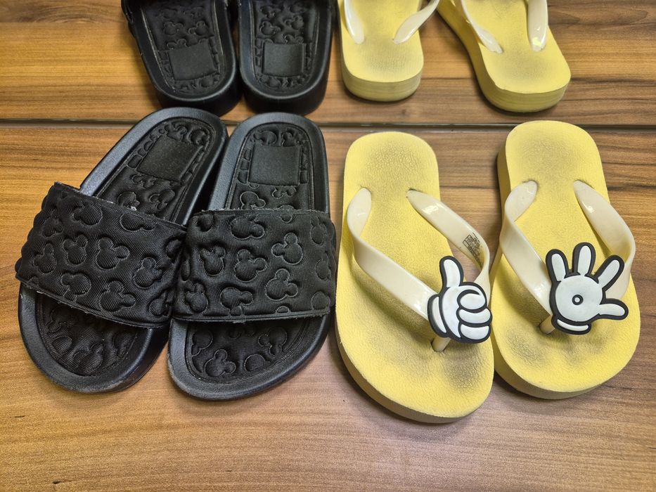 Reserved klapki czarne myszka mickey plus japonki mickey 27