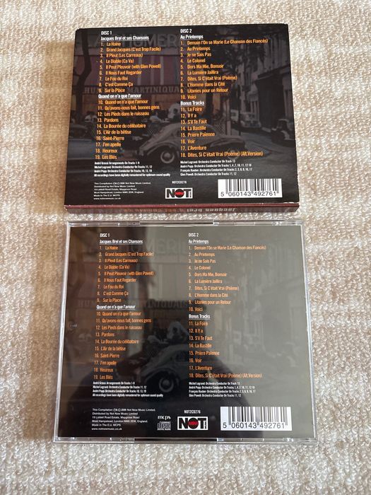 Jacques Brel - 2CD Digipack Original -Música  Francesa