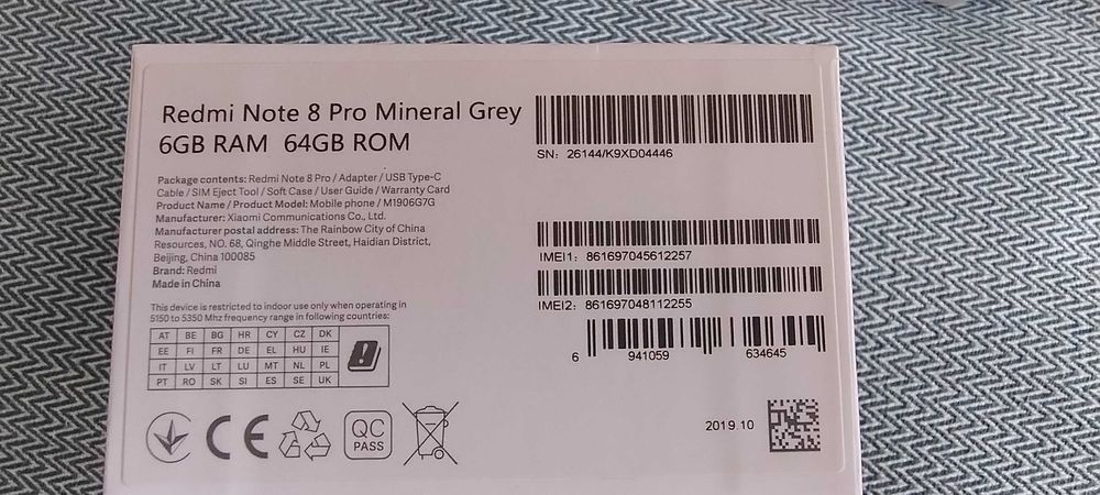 Zamienię Redmi note 8 pro ideal