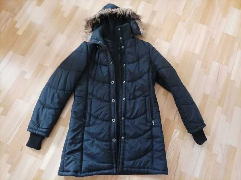 Czarna kurtka zimowa rozm. XL