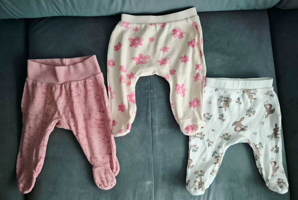 3x półśpiochy Disney - 56-62 rozmiar