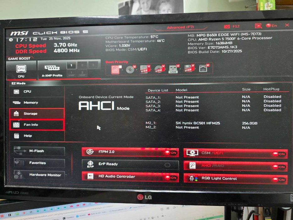 Материнська плата MSI  MPG B650i EDGE WIFI